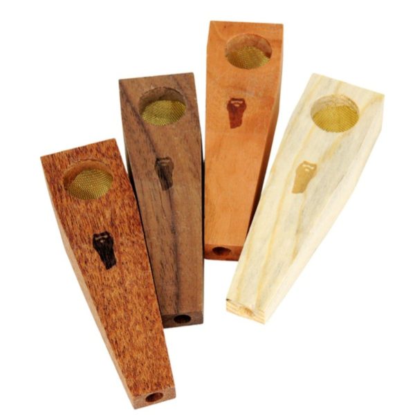 Bearded Rectangle Wood Pipe - 3.25in Supply