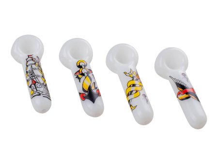 Tattoo Series Spoon Pipe - 5in Fashion