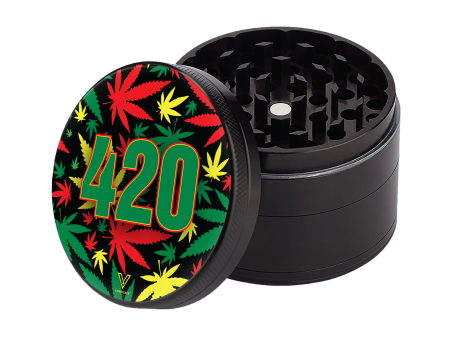 V Syndicate Sharp Shred 420 Rasta Grinder - 55mm Sale