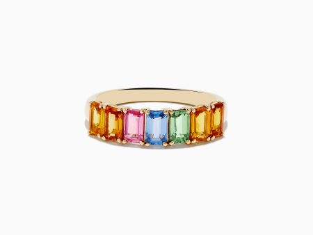 Watercolors 14K Yellow Gold Multi Sapphire Ring Sale