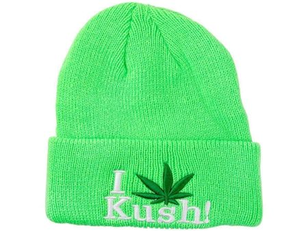 I Love Kush Beanie Hot on Sale