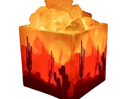 Himalayan CrystalLitez Southwestern Salt Lamp Diffuser - 5in Sale