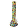 Psychedelic Silicone Beaker Bong - 13in Online Sale