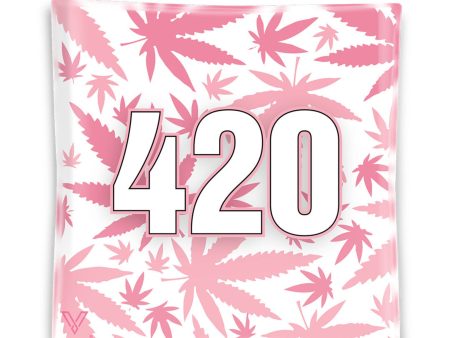 V Syndicate 420 Pink Square Glass Ashtray - 4.5in For Discount