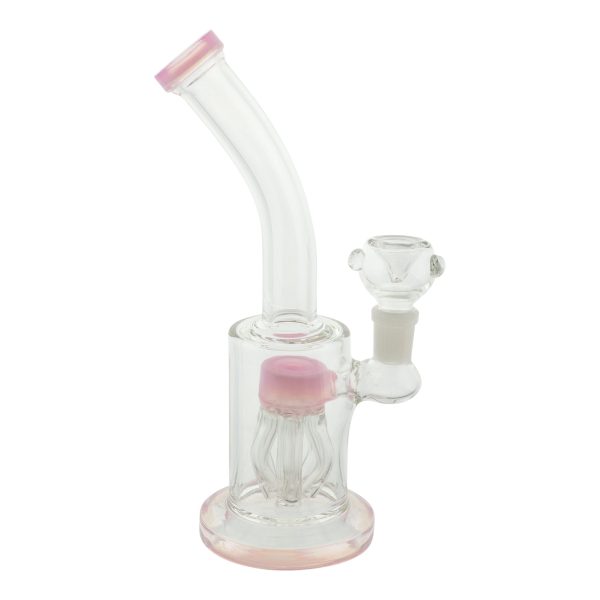 Pink Mini Neon Jelly Bong - 8.5in For Sale