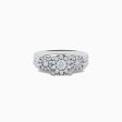 Bouquet 925 Silver Diamond Ring Sale