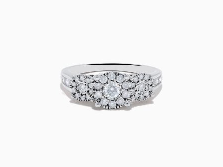 Bouquet 925 Silver Diamond Ring Sale