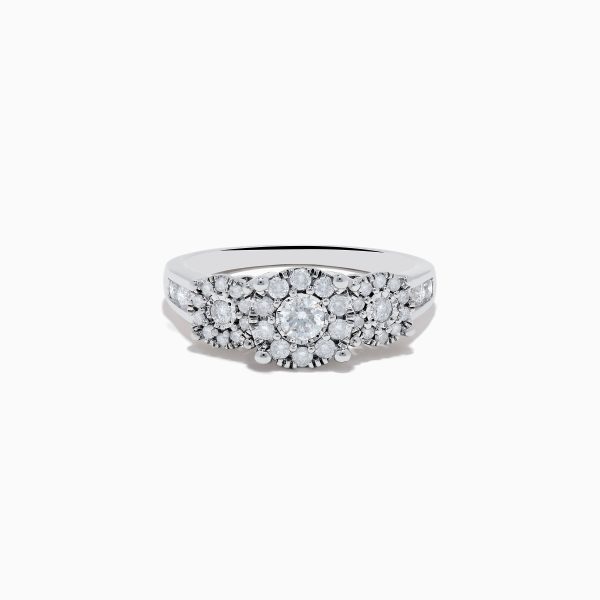 Bouquet 925 Silver Diamond Ring Sale