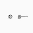 Pave Classica 14K White Gold Diamond Solitaire Earrings 0.90 TCW Fashion