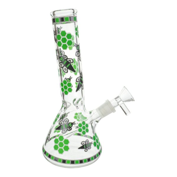 Mini Glowing Honey Bee Bong - 8in For Discount