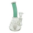 Colored Mini Hive Bong - 6.5 inches glass mini bong on Sale