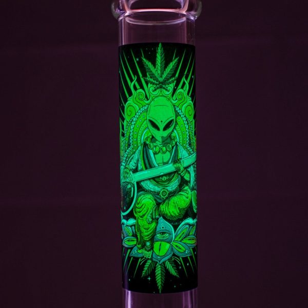 Glow In The Dark Space Alien Bong - 14in Online