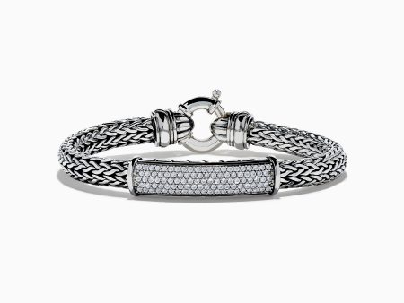 Men s 925 Sterling Silver White Sapphire Bracelet For Cheap