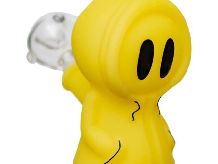 Glowing Ghost Guy Pipe Bubbler - 5in For Discount