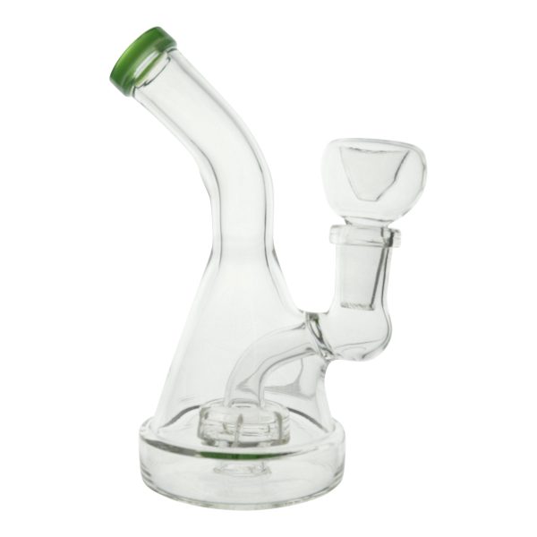 Single Disk Perc Mini Bong - 5.5in Online Hot Sale