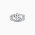 Bouquet 14K White Gold Diamond Ring For Sale