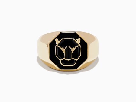 Signature Men s 14K Yellow Gold Onyx Ring Sale