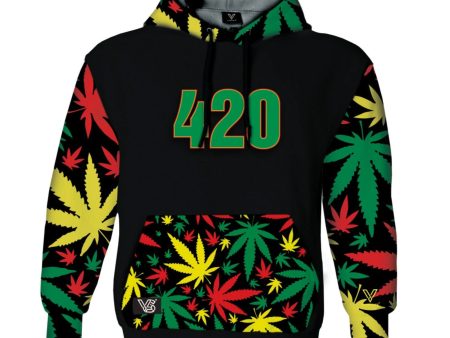 V Syndicate 420 Rasta Hoodie Hot on Sale