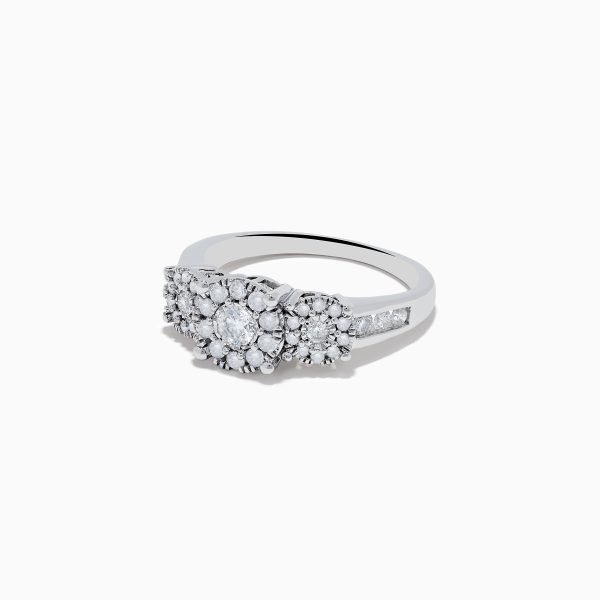 Bouquet 925 Silver Diamond Ring Sale