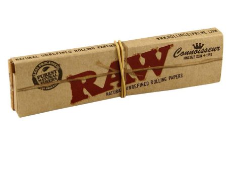 Raw Connoisseur King Size With Tips - 2 Pack For Discount