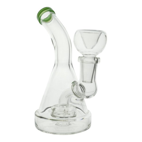 Single Disk Perc Mini Bong - 5.5in Online Hot Sale