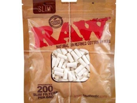 RAW Cotton Filter Plugs - 200ct For Discount