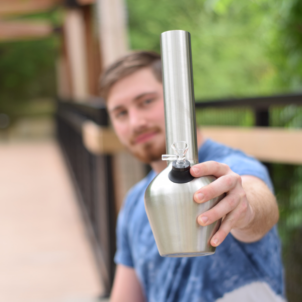 Chill Ceramic lined Steel Bong - 13in on Sale