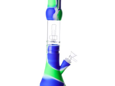 Two-part Showerhead Perc Silicone Bong - 12.5in For Cheap