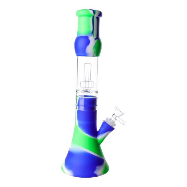 Two-part Showerhead Perc Silicone Bong - 12.5in For Cheap