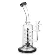 Twisting Helix Perc Bong - 12in For Sale