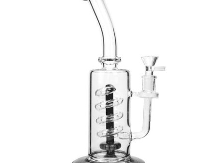 Twisting Helix Perc Bong - 12in For Sale