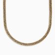 14K Tri Color Gold 8mm Hollow Cuban Chain Necklace 18  Fashion