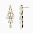 Aurora 14K Yellow Gold Opal Earrings Supply