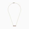 Watercolors 14K Yellow Gold Multi Sapphire Bar Necklace, 0.93 TCW on Sale