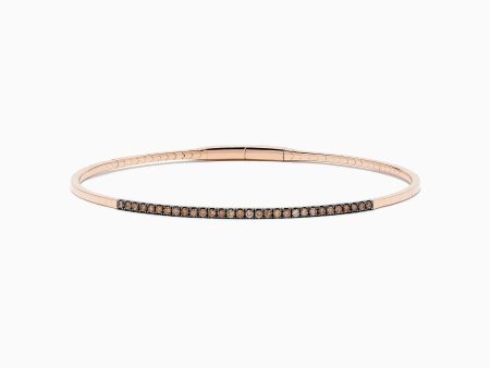 14K Rose Gold Espresso Diamond Bangle Sale