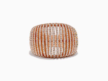 14K Rose Gold Diamond Ring For Cheap