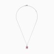 14K Two Tone Gold Pink Sapphire and Diamond Pendant Sale