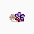 14K Rose Gold Amethyst and Pink Tourmaline Flower Ring Supply