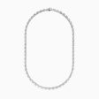 Classique 14K White Gold Diamond Tennis Necklace 7.92 TCW Cheap