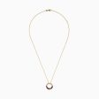 Watercolors 14K Yellow Gold Multi Sapphire and Diamond Circle Pendant Online