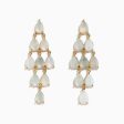 Aurora 14K Yellow Gold Opal Earrings Supply