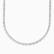 Classique 14K White Gold Diamond Tennis Necklace 7.92 TCW Cheap