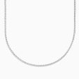 14 Karat White Gold Diamond Tennis Necklace Online Hot Sale