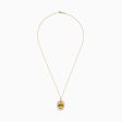 Sunset 14K Yellow Gold Diamond and Citrine Pendant Online Sale