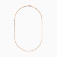 14K Rose Gold 20  2.5mm Paperclip Necklace Supply