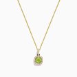 14K Yellow Gold Peridot and Diamond Pendant, 1.03 TCW Supply