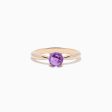 14K Rose Gold Amethyst Ring, 0.81 TCW Online Sale