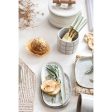 Yuki Hand Painted Botanical Organic Shape Plates For Discount