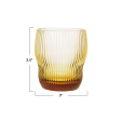 Peggy 8 oz. Amber Fluted Drinking Glass Supply