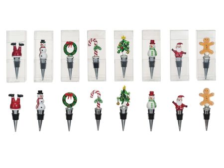 Christmas Hand-Painted Wine Stoppers For Discount